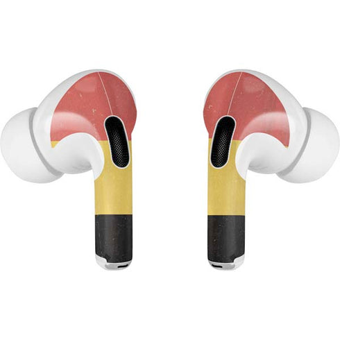 Belgium Flag Distressed AirPods Pro 2nd Gen Skin